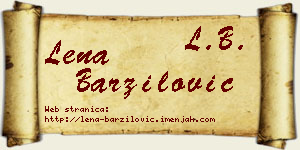 Lena Barzilović vizit kartica